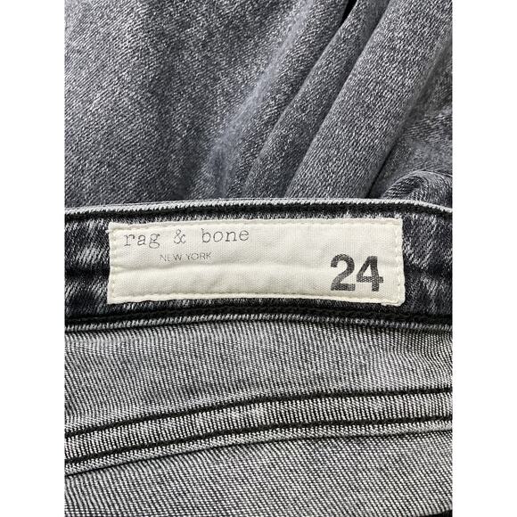 Rag & Bone 'Cate' Grey Cotton Skinny Denim Jean Size 24 - Picture 3 of 4